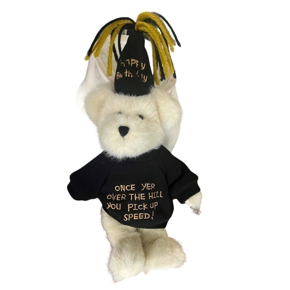 Boyds Bears Happy Birthday “Over the Hill” Plush Bear |Collectible Birthday Gift